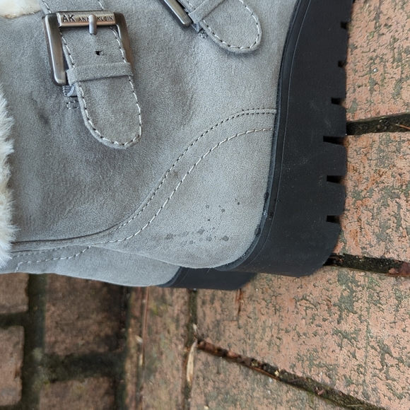 Anne Klein Shearling style Iflex Ankle Boots - Picture 4 of 15